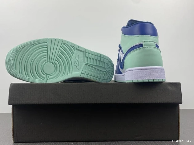 487 554724- Fashionable Mystic Mid 5334 Jordan1 Foam Mint Navy 0602